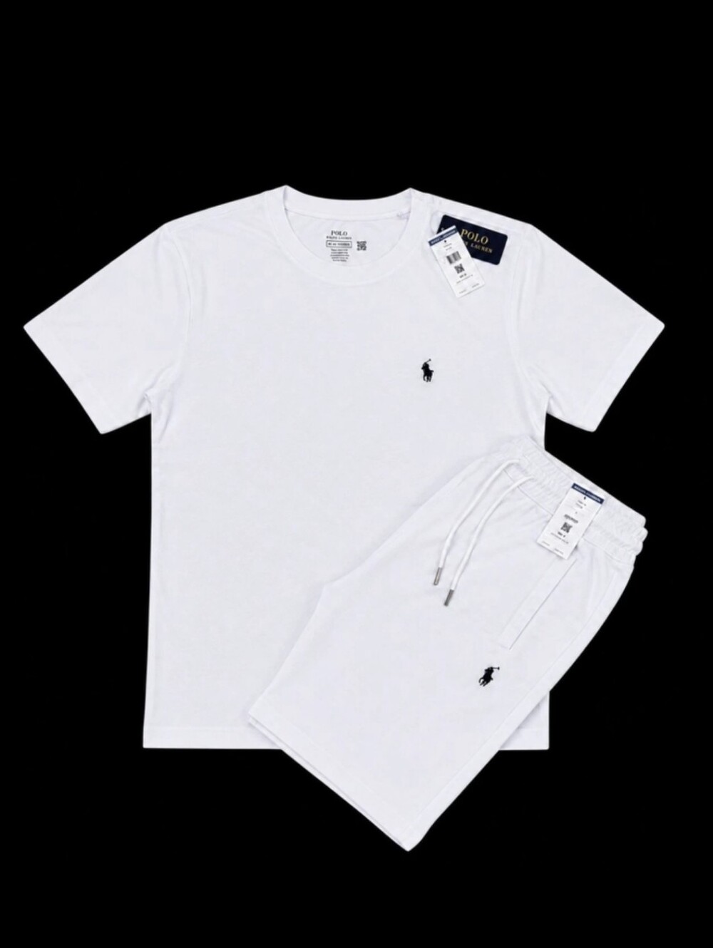 Polo by Ralph Lauren White Men's Short Set